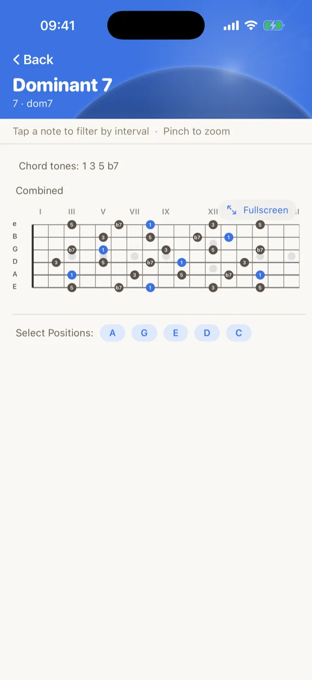 Arpeggios up and down the neck